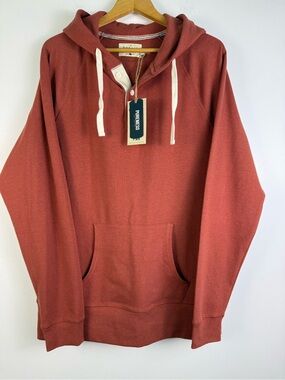 The Normal Brand Puremeso‎ Rust Orange Hooded Sweatshirt